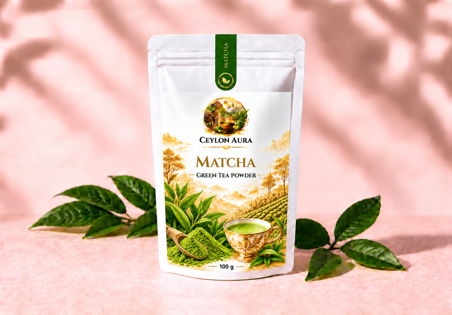 Ceylon Aura Matcha Green Tea Powder