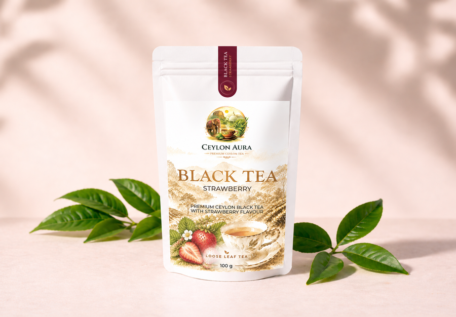 Ceylon Strawberry Black Tea – Loose Leaf Tea