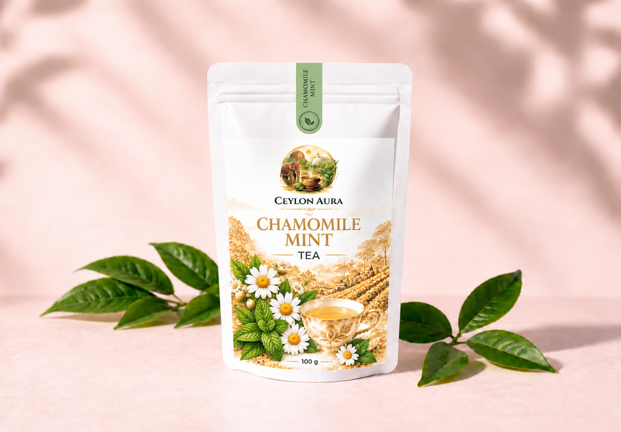 Ceylon Aura Chamomile & Mint Tea – Herbal Infusion