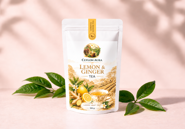 Ceylon Aura Lemon & Ginger Tea – Herbal Infusion